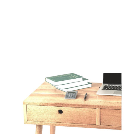 Scandinavian Oak Desk LIV with 2 Drawers | Oakie Studio