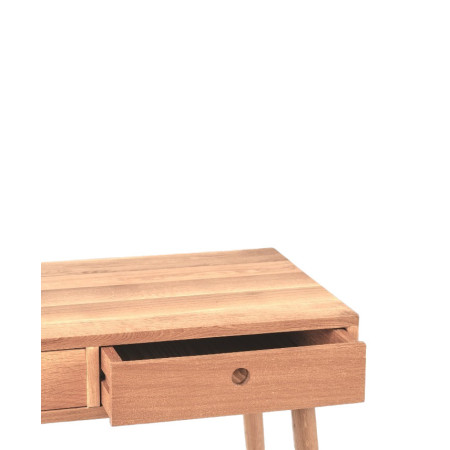 Scandinavian Oak Desk LIV with 2 Drawers | Oakie Studio