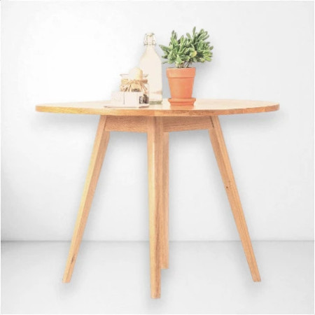 Dębowy okrągły stół – naturalny design | Oakie Studio