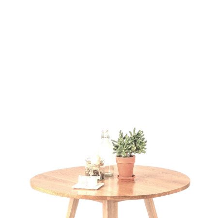 Dębowy okrągły stół – naturalny design | Oakie Studio