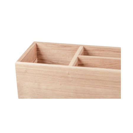BLOOM Oak Plant Stand with Compartments | Oakie Studio