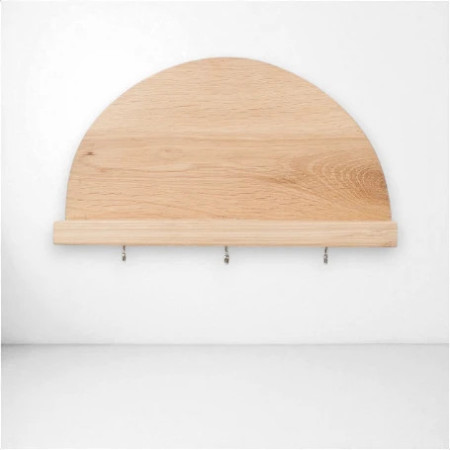 MOON Oak Key Hanger – minimalist design | Oakie Studio